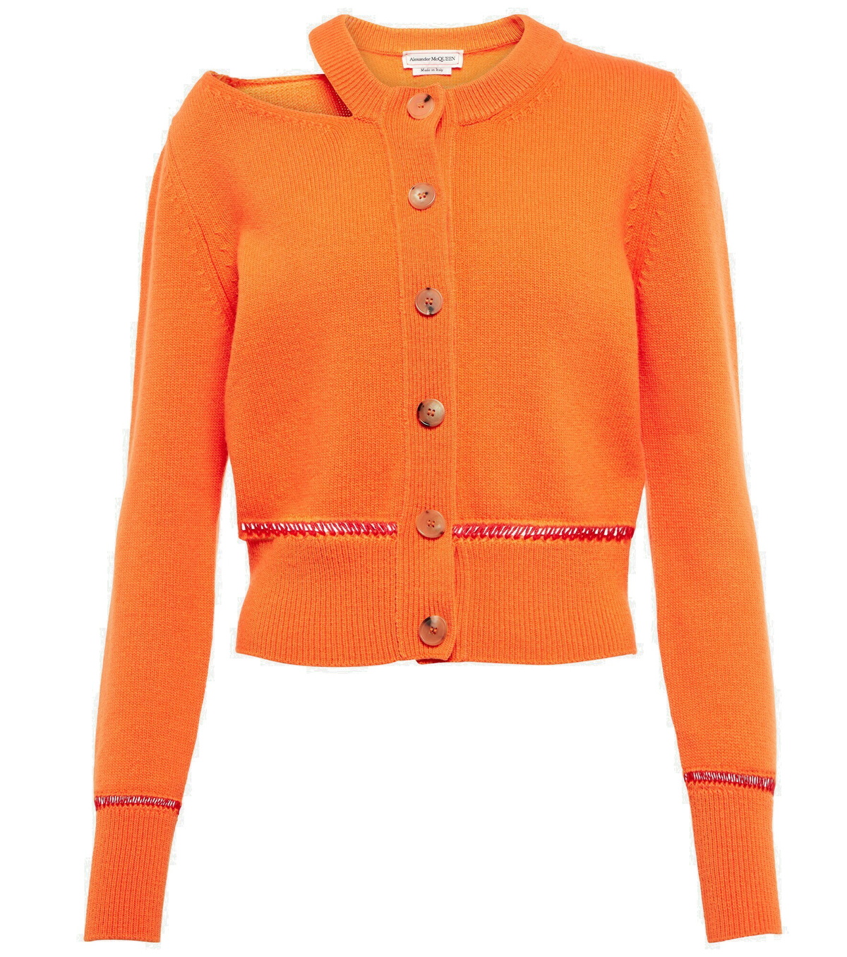 Alexander McQueen - Cutout wool cardigan Alexander McQueen