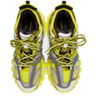 Balenciaga Yellow and Grey Track Runner Sneakers