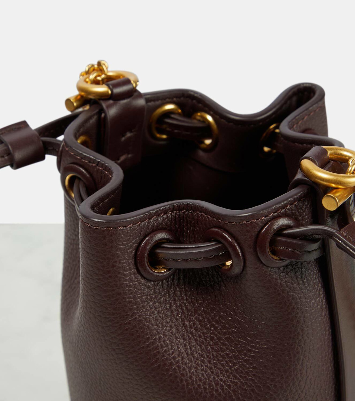 Chloé Marcie Mini leather bucket bag