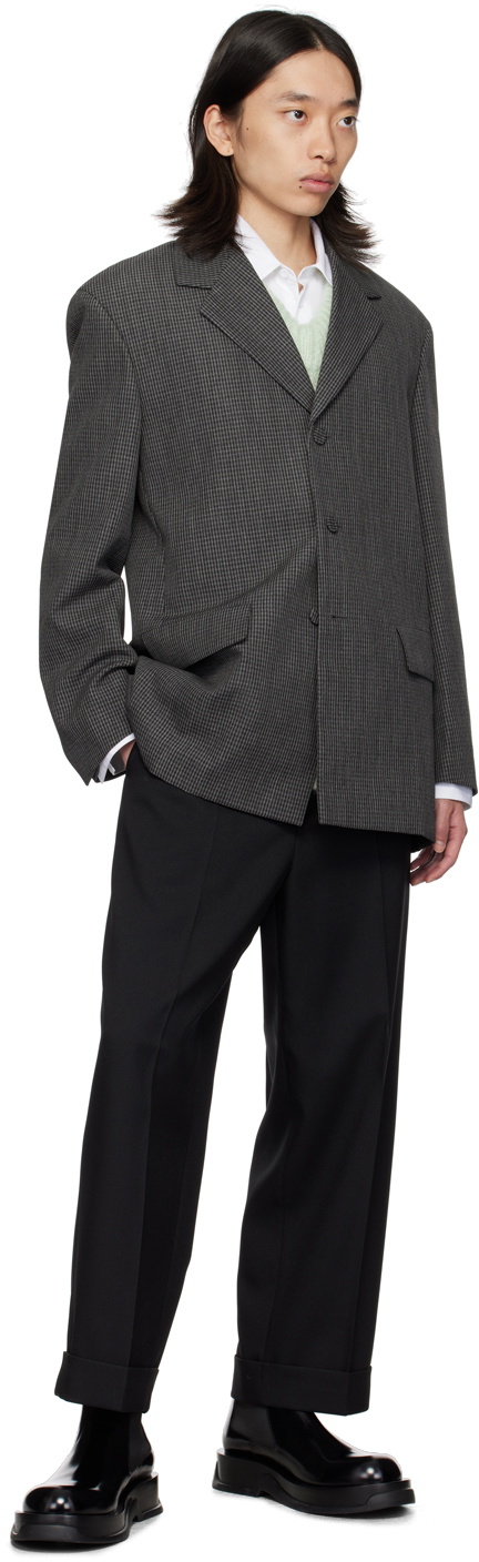 Jil Sander Gray Check Blazer