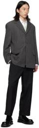 Jil Sander Gray Check Blazer