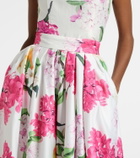 Leo Lin Reinette floral maxi skirt