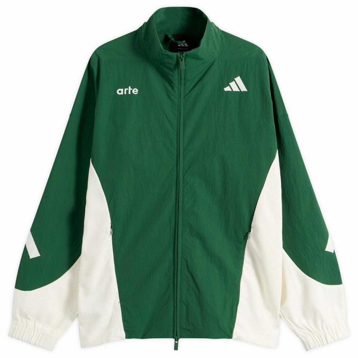 Photo: Adidas Men's x Arte Z.N.E. Track Top in Amazon Green/Off White