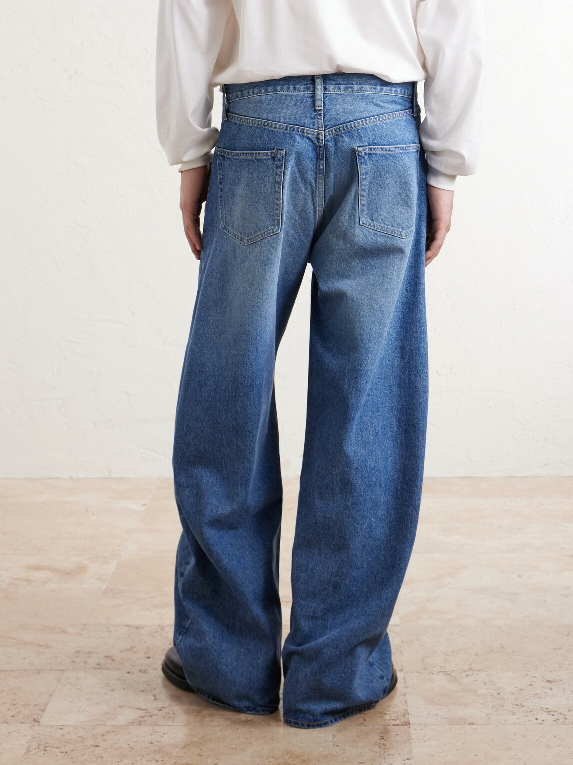 ssstein - Deformation Panelled Wide-Leg Jeans - Blue
