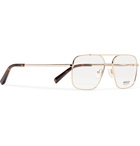 Moscot - Shtarker Aviator-Style Gold-Tone Optical Glasses - Men - Gold