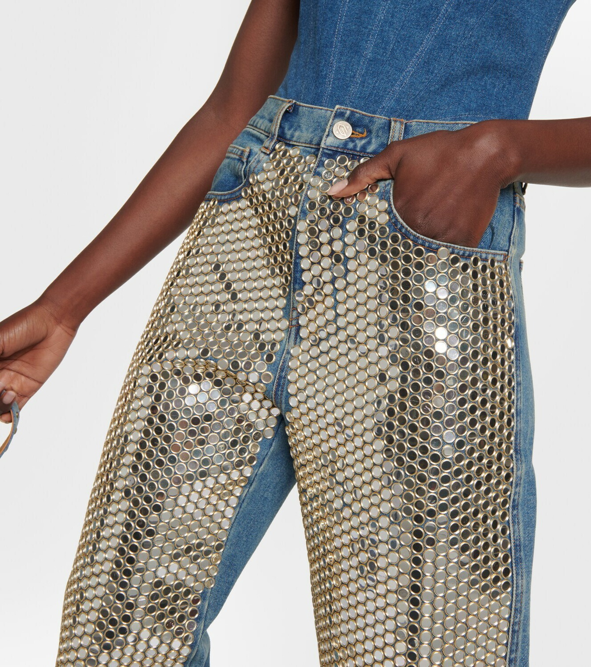 Giuseppe di Morabito High-rise embellished jeans