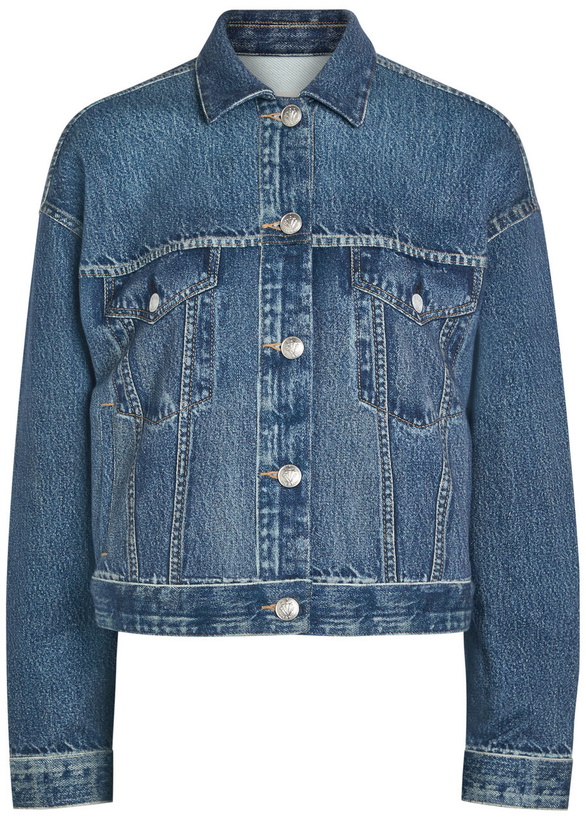 Photo: Rag & Bone Miramar Denim-print Terry Jacket Blue