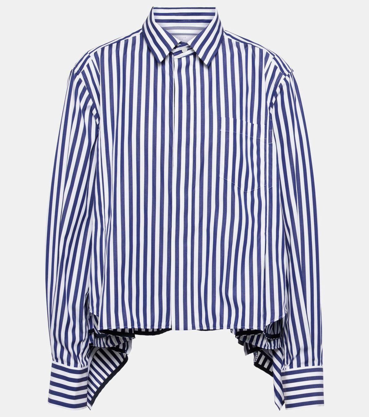 Sacai Striped cotton poplin shirt Sacai