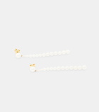 Sophie Bille Brahe Piazza 18kt gold drop earrings with freshwater pearls