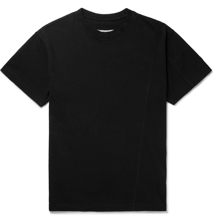 Photo: A-COLD-WALL* - Logo-Embroidered Cotton-Jersey T-Shirt - Black