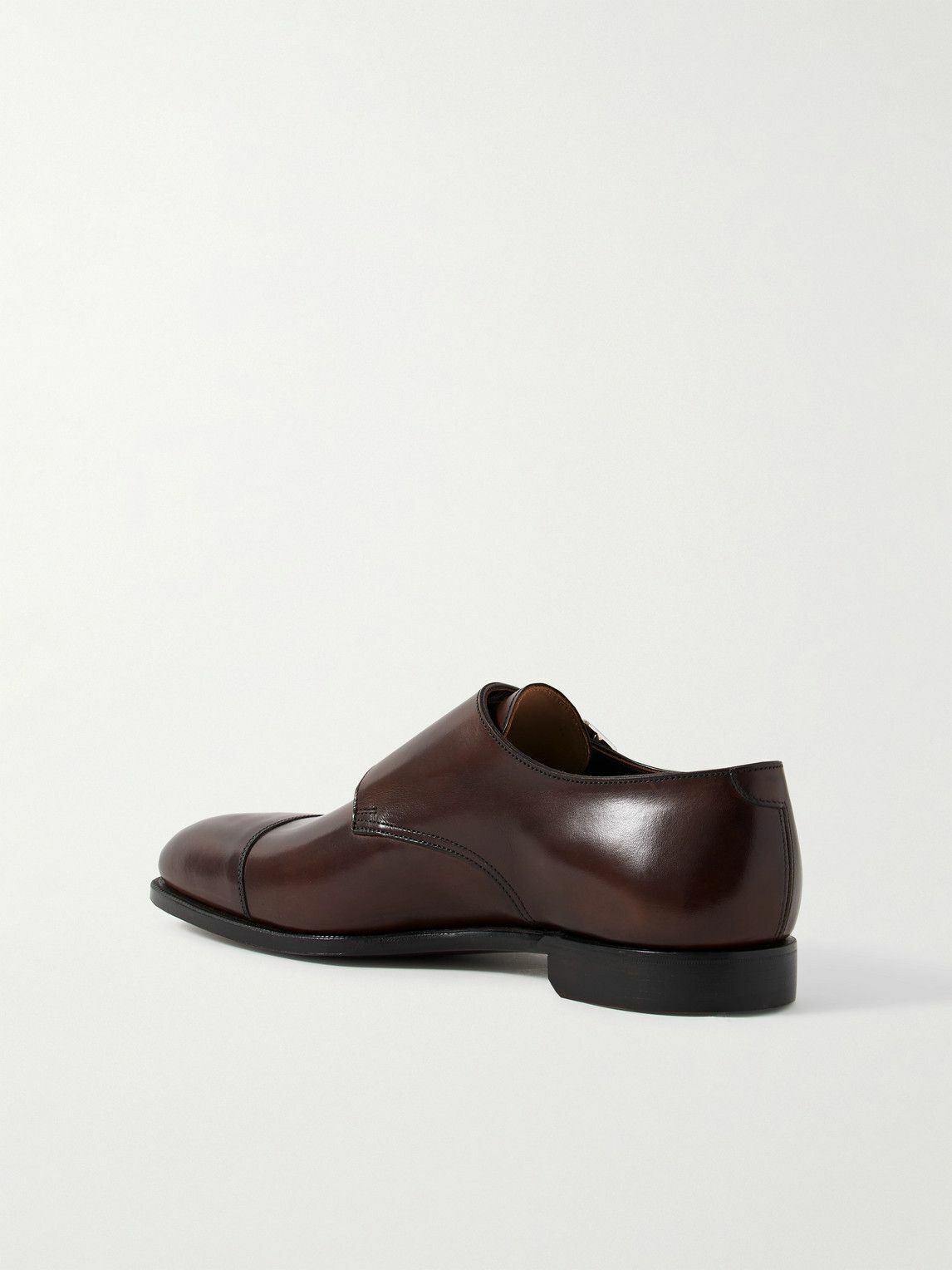 George Cleverley - Thomas Cap-Toe Leather Monk-Strap Shoes - Brown