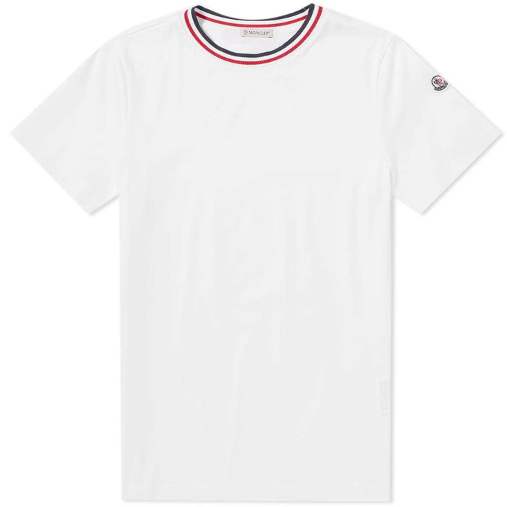 Photo: Moncler Maglia Tricolour Collar Tee