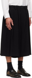 YOHJI YAMAMOTO Black 8 Tucks Trousers
