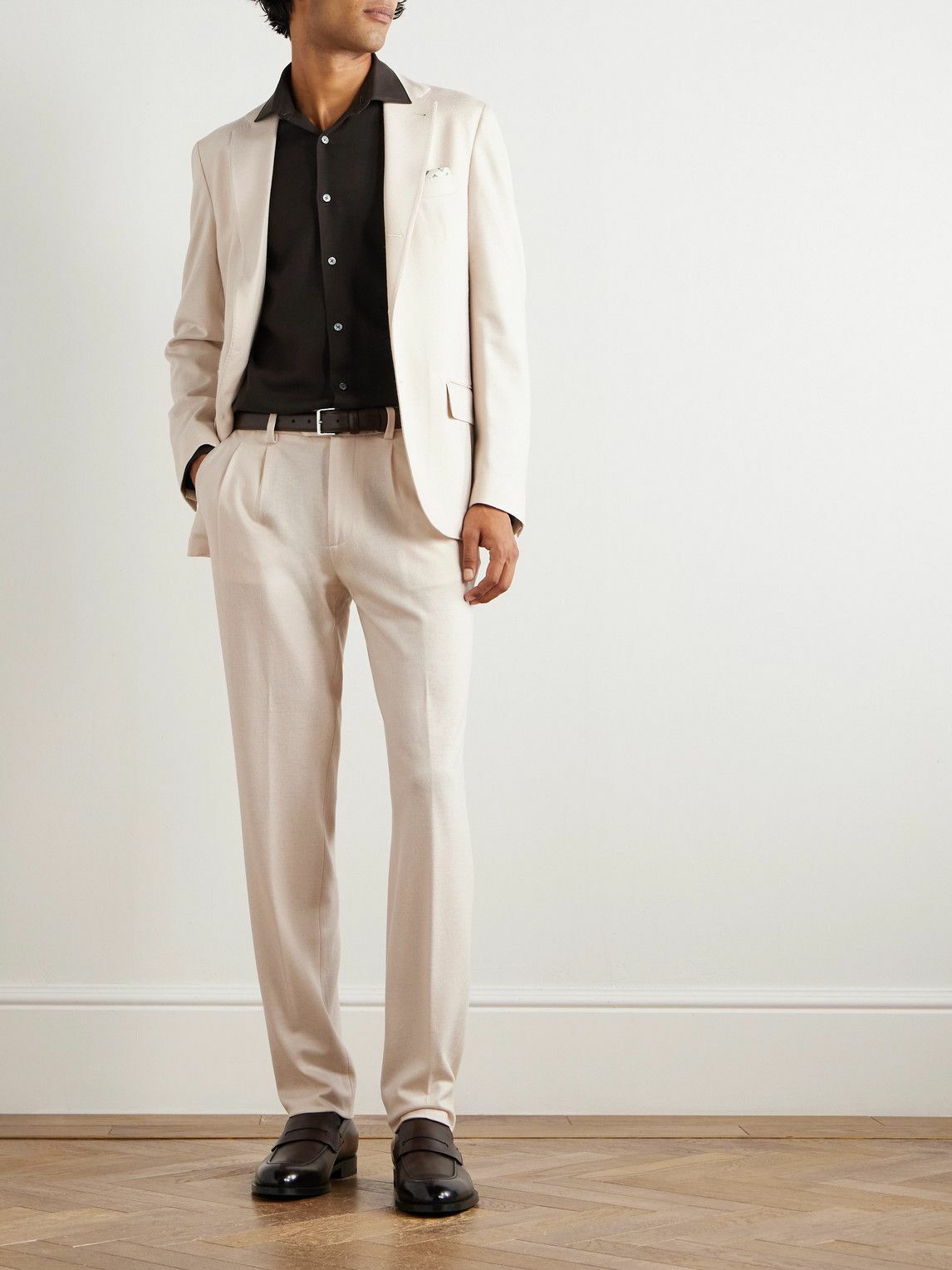 Eleventy - Nested Wool Suit - Neutrals