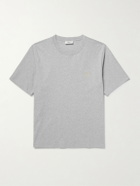 NN07 - Jett 30026 Embroidered Organic Cotton-Jersey T-shirt - Gray