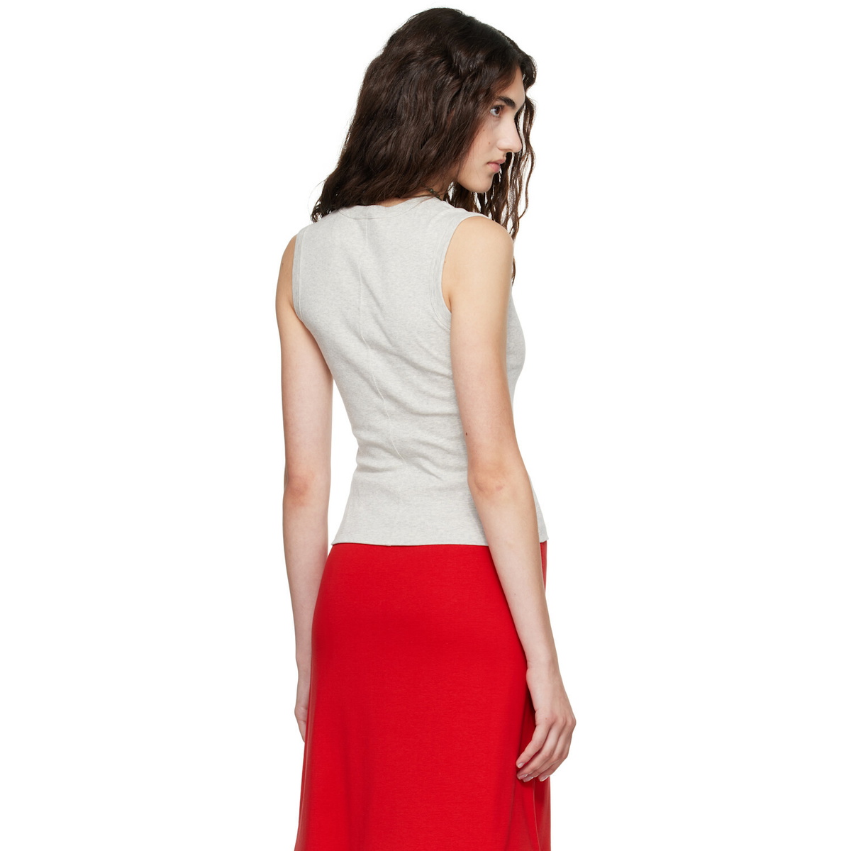 FLORE FLORE Gray Iman Tank Top