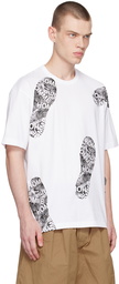 Comme des Garçons Homme White Graphic T-Shirt