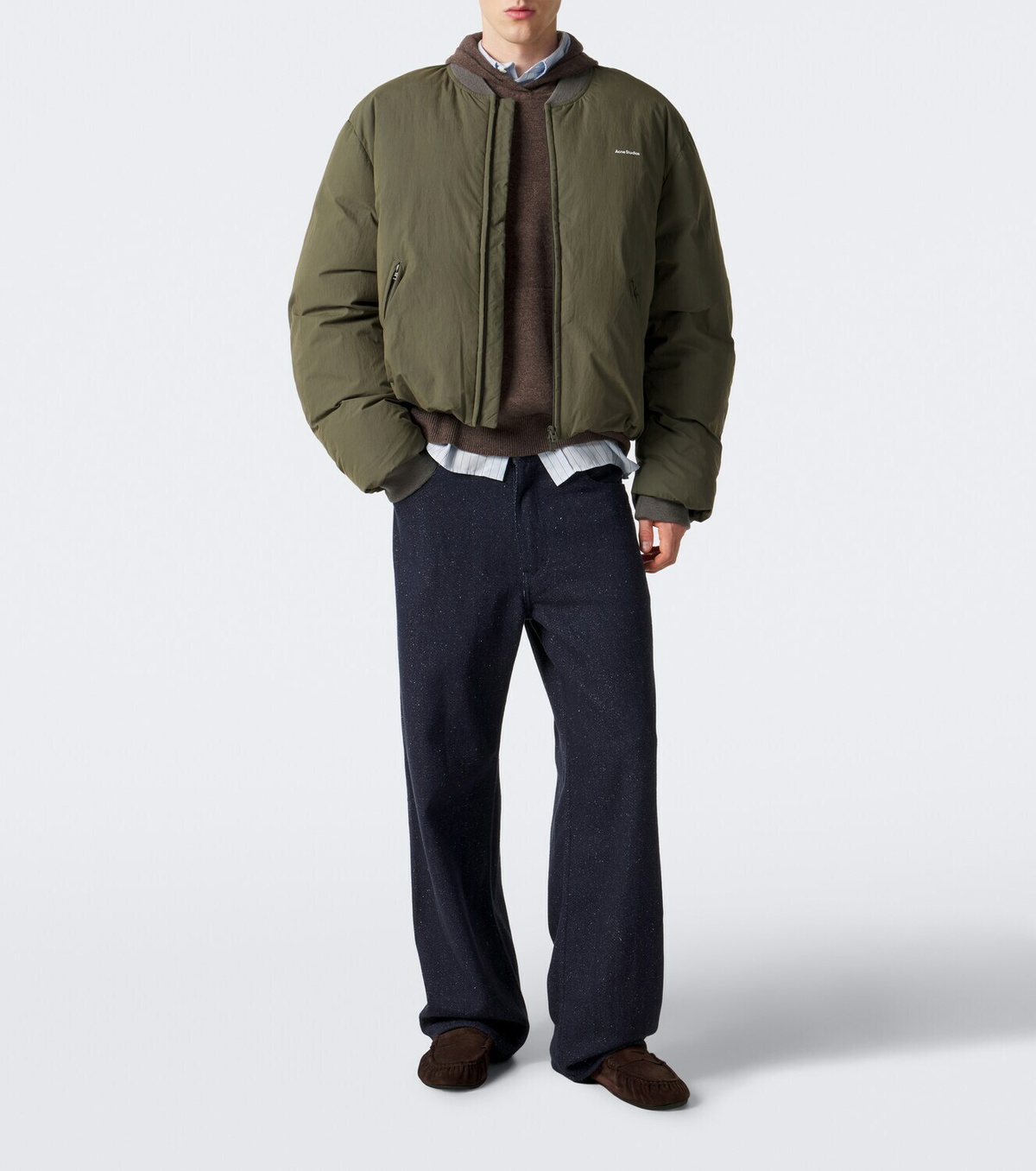 Acne Studios Knitted cashmere-blend hoodie