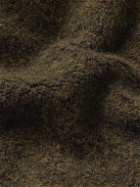 Beams Plus - Reversible Faux Fur-Trimmed Wool-Blend Bouclé and Cotton-Poplin Parka - Green