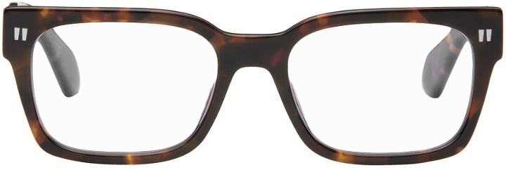 Photo: Off-White Brown Optical Style 53 Glasses