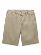 NN07 - Theodor 1365 Straight-Leg Lyocell and Cotton-Blend Twill Shorts - Neutrals