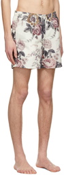 Bather SSENSE Exclusive Off-White Recycled Polyester Swim Shorts