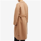 Stand Studio Women's Claudine Long Wool Coat in Dark Camel