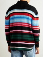 Missoni - Striped Wool-Blend Overshirt - Black