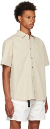John Elliott Taupe Cloak Shirt