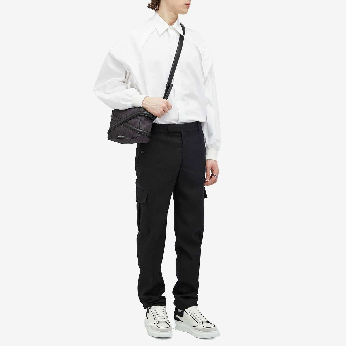 Alexander McQueen Men's Harness Camera Bag in Black