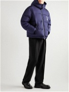 Tod's - Logo-Appliquéd Quilted Shell Hooded Down Jacket - Blue