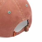 Butter Goods Men's Rounded Logo 6 Panel Cap in Washed Sangria 
