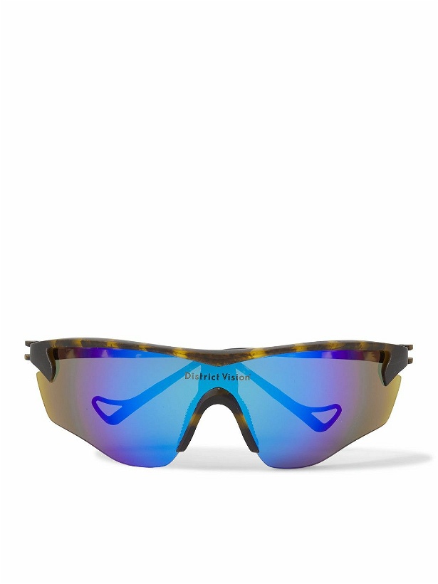 Photo: DISTRICT VISION - Junya Racer Tortoiseshell D-Frame Polycarbonate Sunglasses