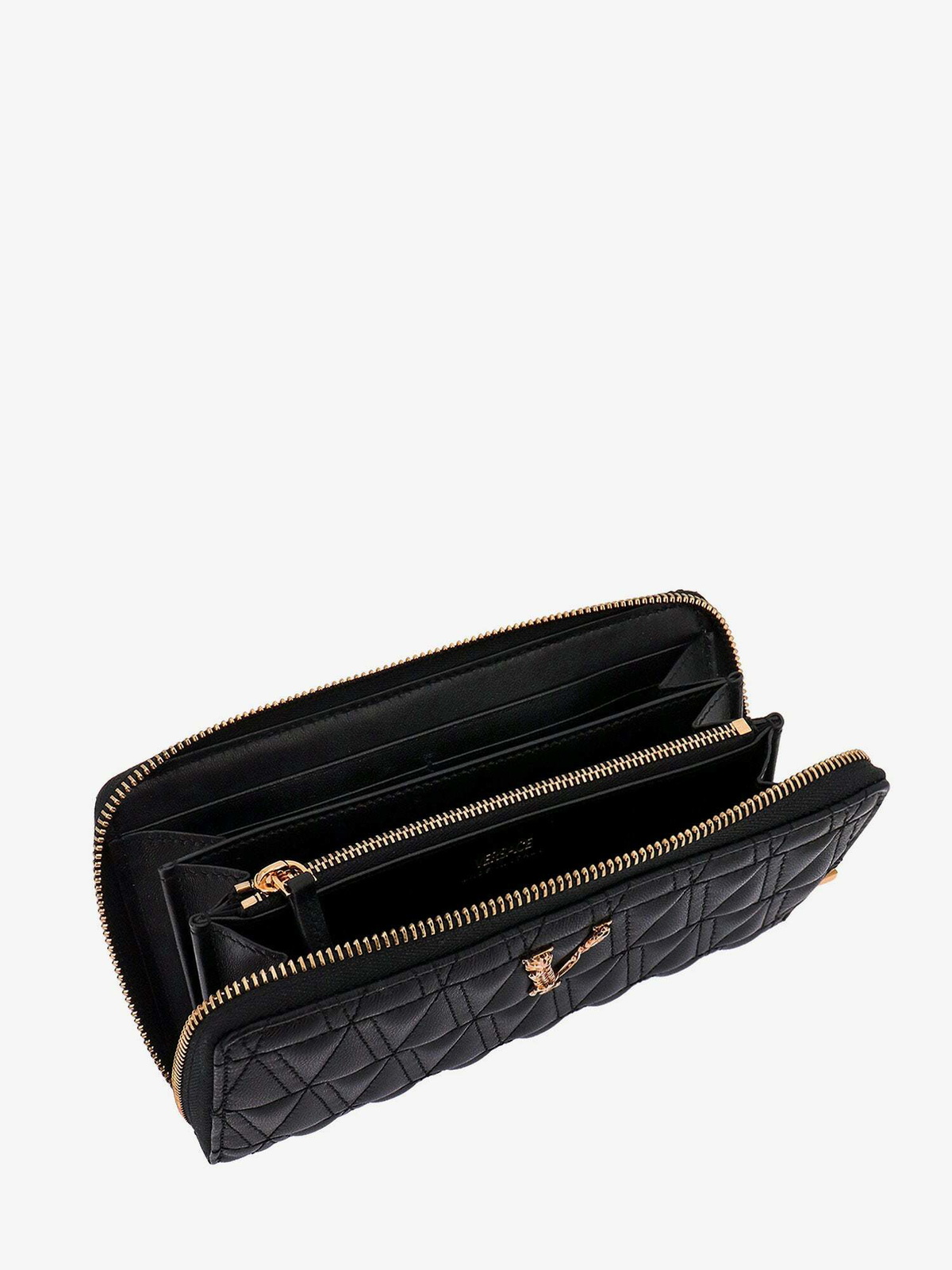 財布・小物その他 VERSACE Woman Wallet Black 10146891A10795 1B00V Versace Wallet Black Womens Versace