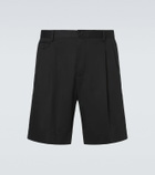 Dolce&Gabbana Pleated cotton-blend Bermuda shorts