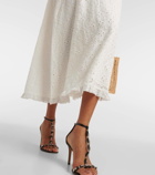 Rixo Patsy broderie anglaise cotton midi dress