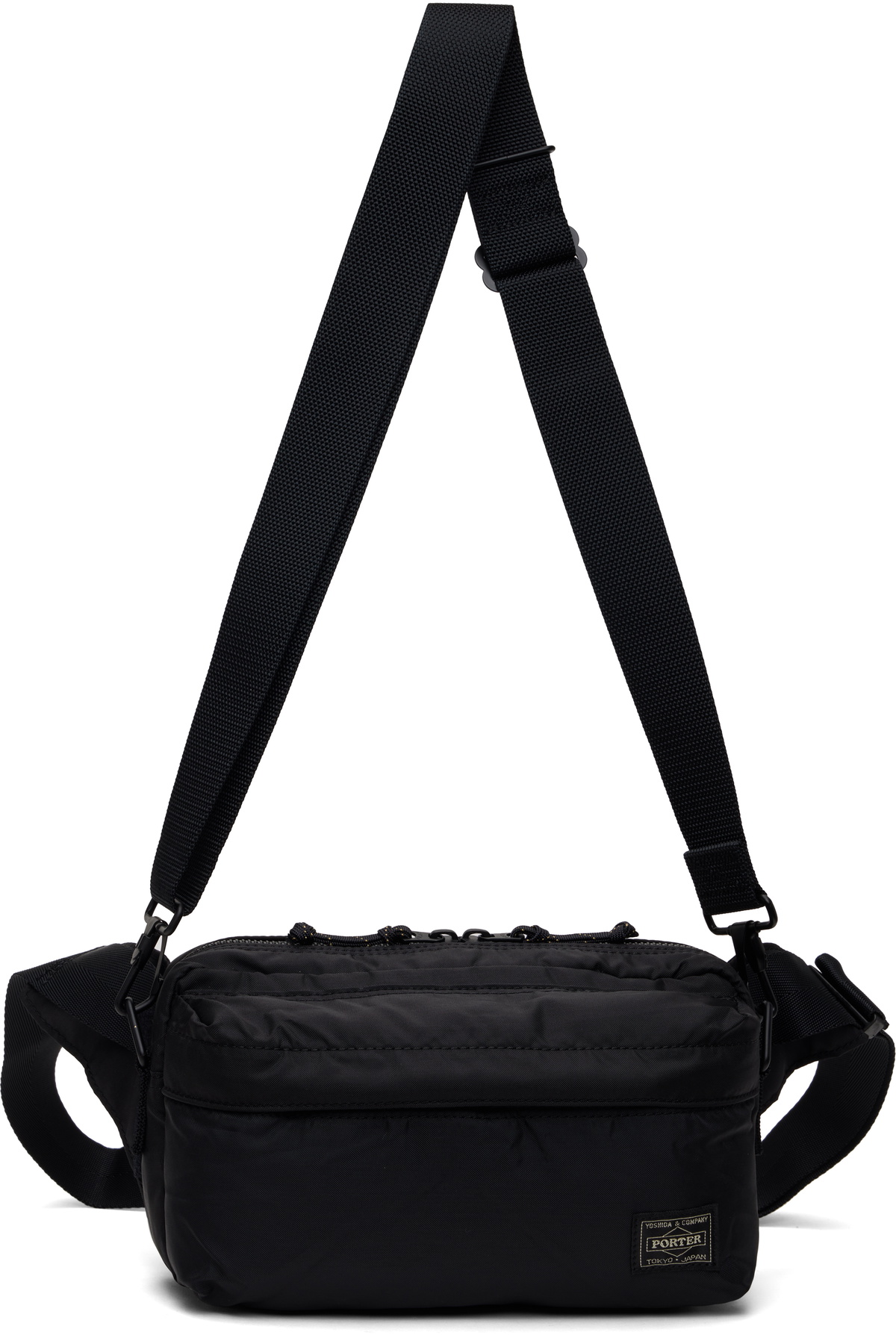 PORTER - Yoshida & Co Black Force 2Way Waist Pouch Porter-Yoshida 