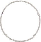 Vasiliki Silver Jelly Ear Necklace