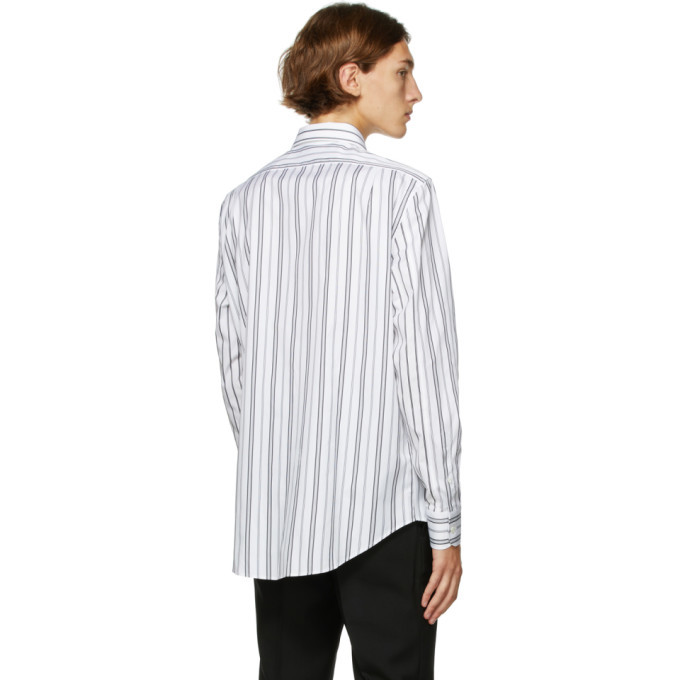 Alexander McQueen White and Black Bold Stripe Shirt Alexander McQueen