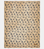 The House of Lyria Caledonia floral linen jacquard throw
