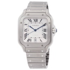Cartier Santos De Cartier Titanium Large Model Automatic White Dial Watch WSSA0089