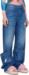 JW Anderson SSENSE Exclusive Blue Bucket Jeans