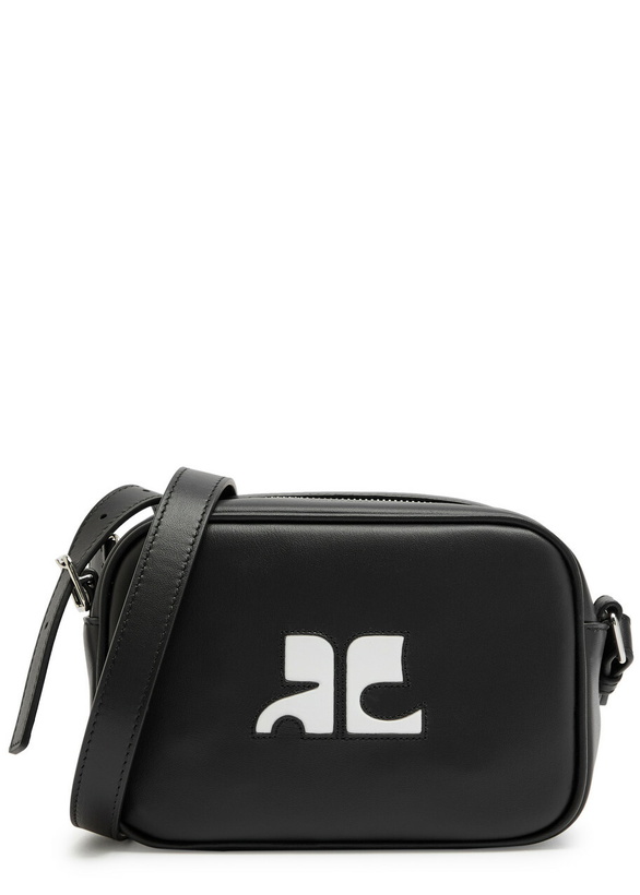 Photo: Courrèges Reedition Leather Camera bag - Black - One Size