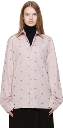 Rier Pink Embroidered Shirt