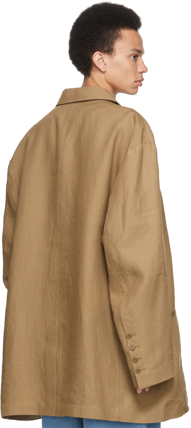 【未使用】HED MAYNER SINGLE BREASTED JACKET Hed Mayner Brown Single-Breasted Blazer Hed Mayner