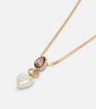 Valentino VLogo embellished necklace