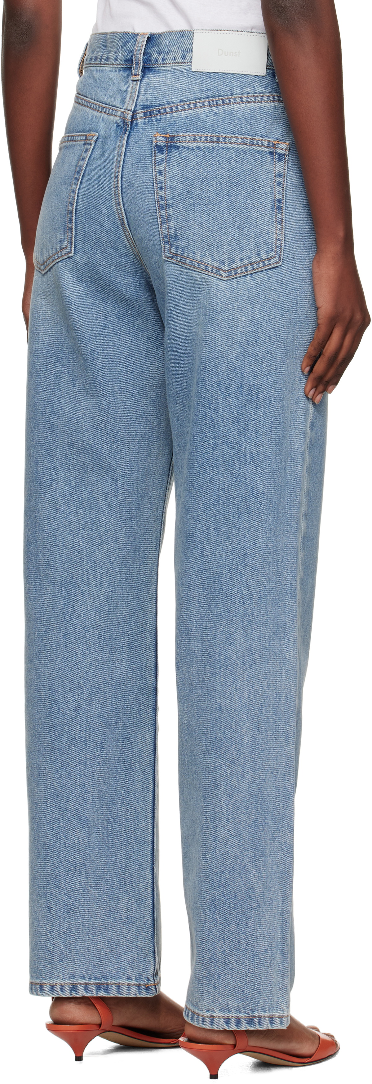 Dunst Blue Essential Straight Full Length Jeans