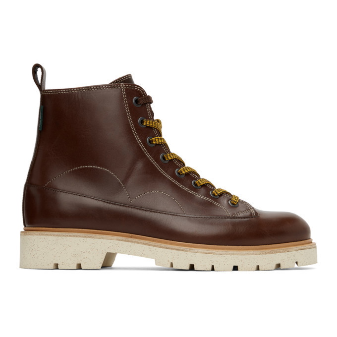 Photo: PS by Paul Smith Brown Leather Buhl Boots