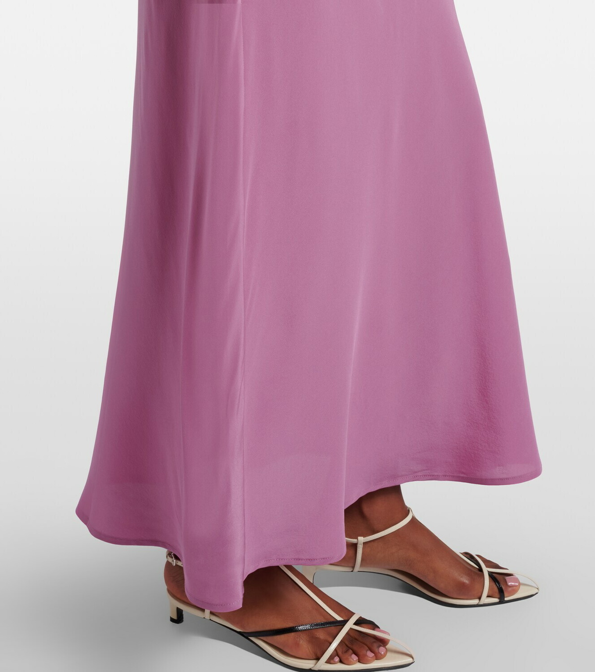 Asceno Valencia silk crêpe maxi dress