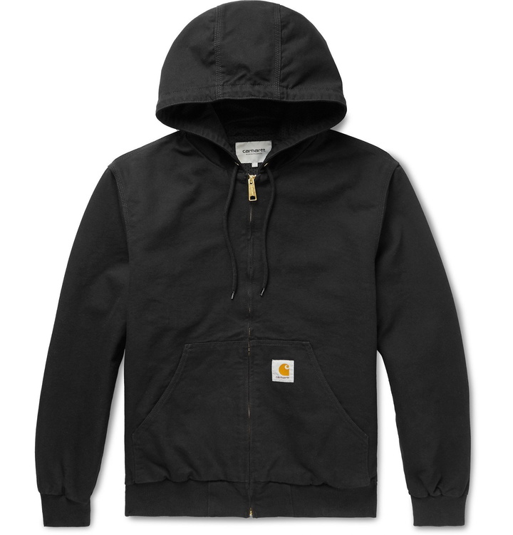 Photo: Carhartt WIP - Active Organic Cotton-Canvas Hooded Jacket - Black